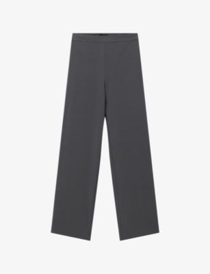 JOSEPH: Sahel Straight-Leg High-Rise Silk Trousers