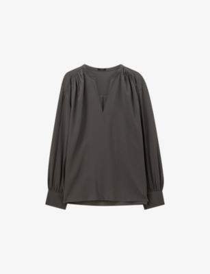JOSEPH: Blondel V-Neck Silk Blouse
