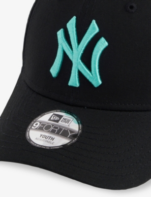 New Era Black Kids' 9forty New York Yankees Cotton Cap In Black