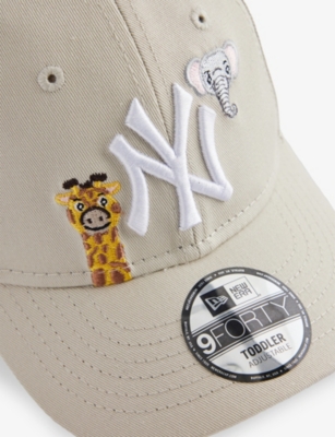 New Era Kids' Animal Icon New York Yankees 9forty Cotton Cap Light Beig In Neutral