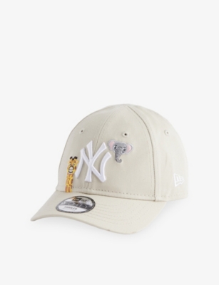 New Era Kids' Animal Icon New York Yankees 9forty Cotton Cap Light Beig In Neutral