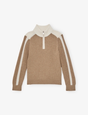 REISS: Carnellis Half-Zip Wool-Blend Jumper 9-13 Years