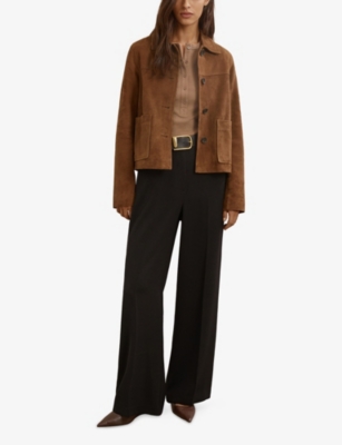 REISS: Miller Patch-Pocket Suede Jacket