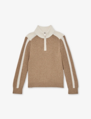 REISS: Carnellis Half-Zip Wool-Blend Jumper 13-14 Years