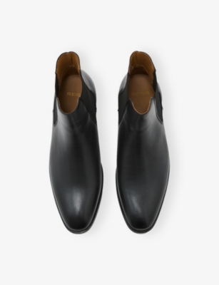 REISS: Elba Leather Chelsea Boots
