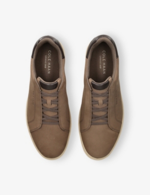 COLE HAAN: Grandpro Slip-On Suede Trainers