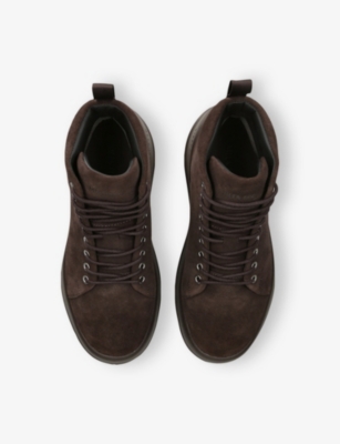 Moon Boot Brown Suede Mezzaluna Sneakers In Brown