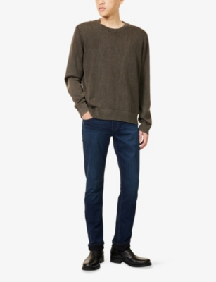 Paige Mens Russ Federal Straight-leg Slim-fit Stretch-denim Jeans In Blue