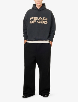 Fear Of God Hooded Long Sleeve Knitwear Garment In Gray