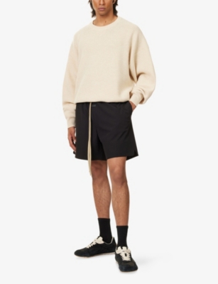 Fear Of God Mens Black Tech Running Woven Shorts In Black