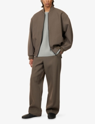 Fear Of God Mens Willow Tailored Wide-leg Wool And Cotton Trousers In Green