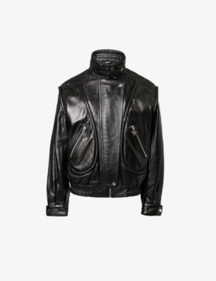 Isabel Marant Womens  Carole Padded Leather Jacket In Black