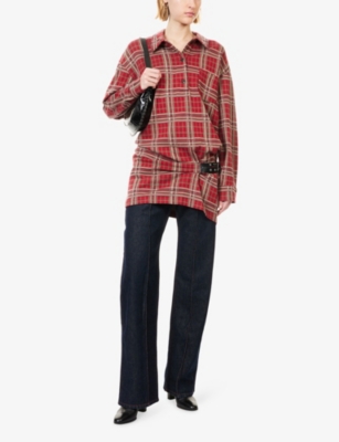 ISABEL MARANT: Blandia Check-Print Cotton Shirt