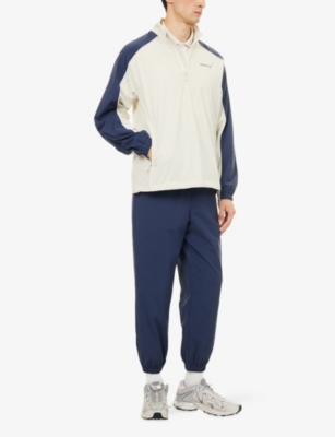 Manors Mens Pebble Ranger Pull-on Woven Golf Jacket In White