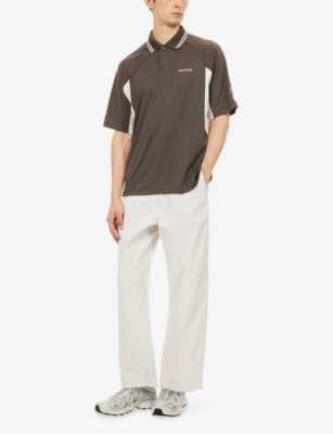 Manors Mens Ivory Work Cuffed-hem Straight-leg Woven Trousers In White