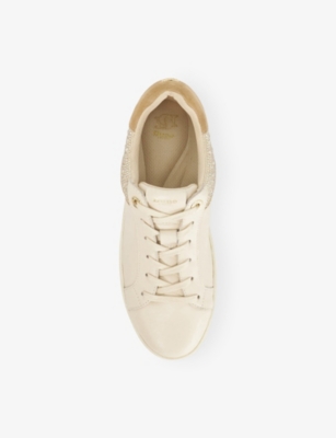 DUNE: Elli Leather Low-Top Trainers