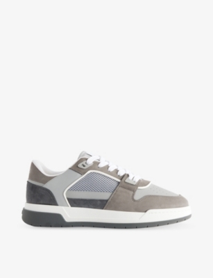 ARNE: Basket Suede, Leather and Mesh Low-Top Trainers