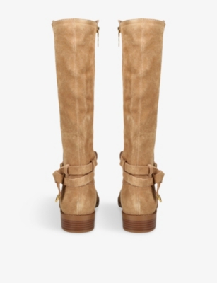 Steve Madden Womens Tan Xtreme Suede Knee-high Boots Eur 39 / 6 Uk In Brown