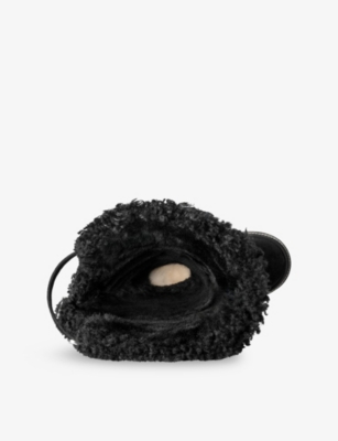 Ugg Womens Black  X Sacai Suede Over-the-knee Boots Eur 40 / 7 Uk In Animal Print
