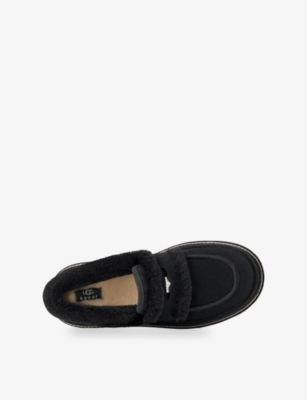 Ugg Womens Black  X Sacai Suede Loafers Eur 41 / 8 Uk In Black