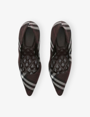 BURBERRY: LF Dame 90 Wool Pumps
