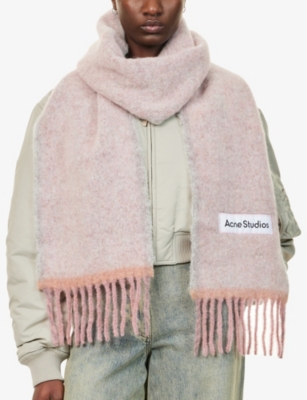 ACNE STUDIOS: Fringed Knitted Scarf