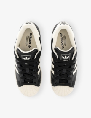 ADIDAS: Superstar II Leather Trainers