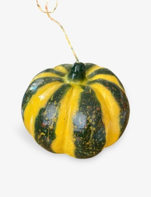 INTRONA: Green Pumpkin Candle 15cm