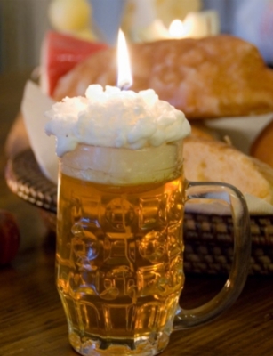INTRONA: Beer Mug Wax Candle 6cm