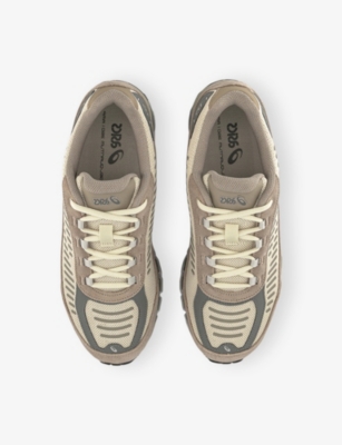 Asics Mens Pale Oak Wool Gel-quantum 360 I Amp Mesh And Suede Low-top Trainers Eur 44 / 10 Uk