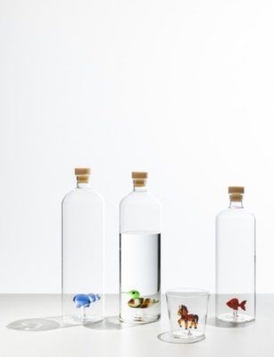 Ichendorf Multicolor Animal Farm Horse Borosilicate-glass Tumbler In Multi