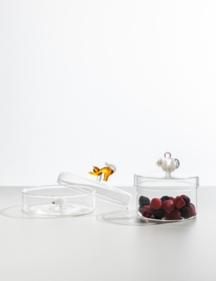 Ichendorf Multicolor Tabby Cat With Ball Borosilicate-glass Box In Transparent