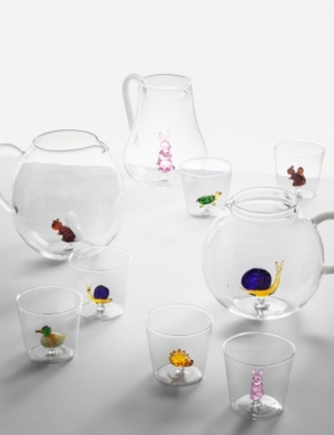 Ichendorf Multicolor Duck Glass Tumbler 8cm In Multi