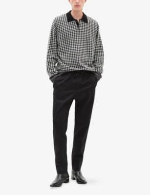 THE KOOPLES: Houndstooth Straight-Cut Knitted Jumper