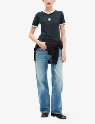 THE KOOPLES: Branded-Print Short-Sleeved Cotton-Jersey T-Shirt