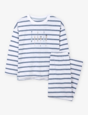 The Little White Company: Striped Relaxed-Fit Cotton Pyjamas 2-12 Years
