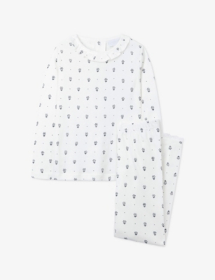 The Little White Company: Daisy-Print Ruffle-Collar Cotton Pyjamas 2-12 Years