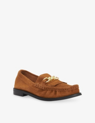 DUNE: Granules Suede Loafers