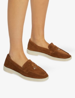 DUNE: Grinning Suede Loafers