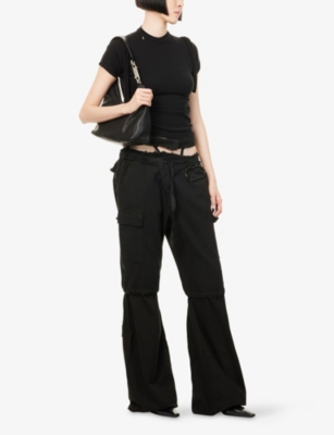 OTTOLINGER: Baggy Wide-Leg Denim Trousers