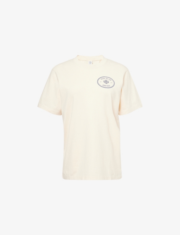 Eden Kennedy Crest Logo-Print Cotton T-Shirt