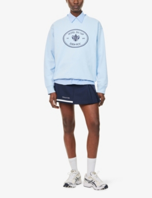 SPORTY & RICH: Eden Crest Cotton Sweatshirt