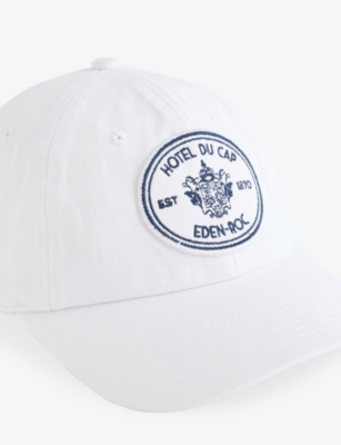 SPORTY & RICH: Eden Crest Embroidered Cotton Baseball Cap