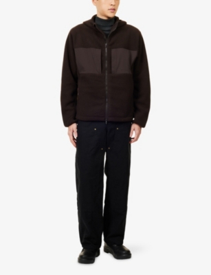 247 By Represent Mens Chocolate Borg Hooded Fleece Sweatshirt In Brown