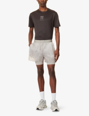 247 By Represent Mens Chocolate Trail Logo-print Stretch-woven T-shirt In Brown