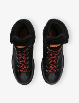 Santoni Round Toe Chelsea Boots In Black