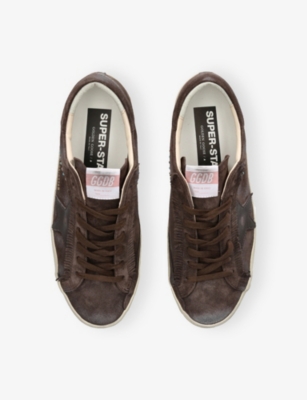 GOLDEN GOOSE: Men’s Super-Star Suede Low-Top Trainers