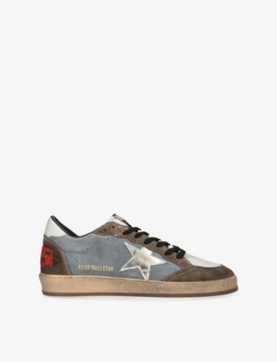 GOLDEN GOOSE: Men’s Super-Star Nubuck-Leather and Suede Low-Top Trainers