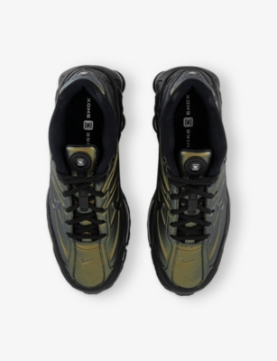 NIKE: Shox Ride 2 Mesh and Leather Low-Top Trainers