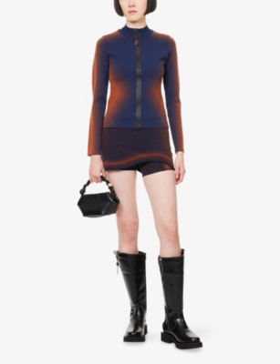 PH5: Tennis Graphic-Pattern Stretch-Knit Skort